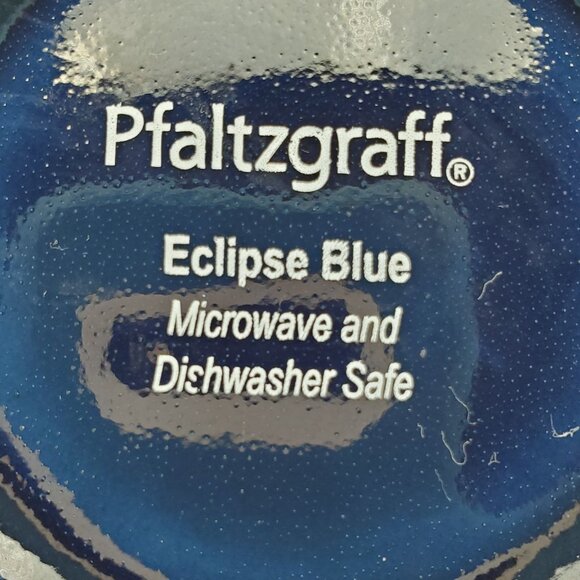 Pfaltzgraff Eclipse Blue Soup Cereal Bowls White Blue Textured Stoneware Bowls - Picture 7 of 7